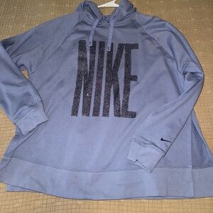 Nike periwinkle glitter Hoodie